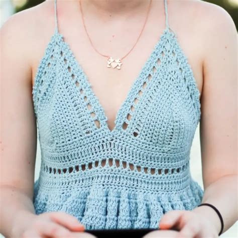 free crochet bralette pattern free